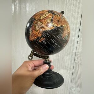 Vintage Style Black and Brown Globe